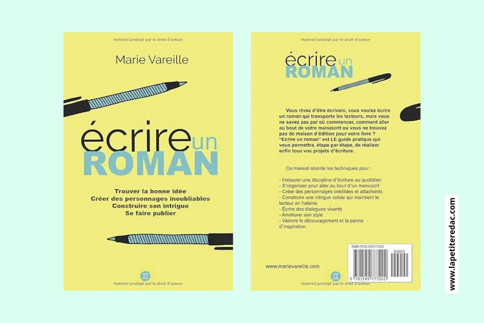 marie vareille écrire un roman